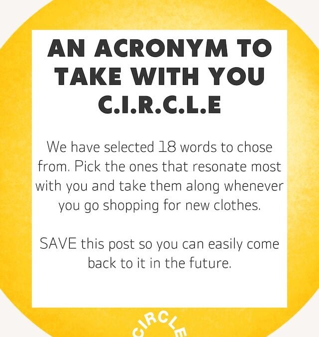 An Acronym to take with you: C.I.R.C.L.E